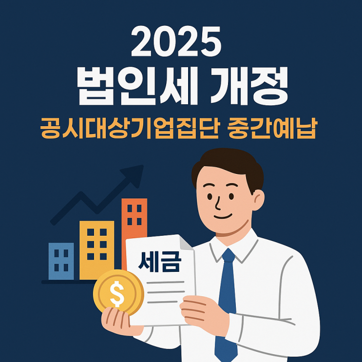  2025 법인세 개정, 공시대상기업집단 법인세 중간예납