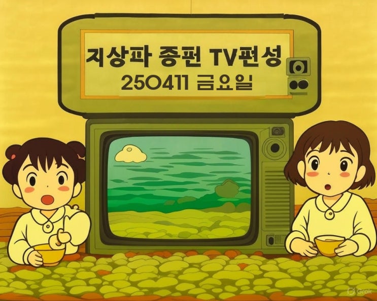 지상파 종편 TV편성표 250411 금