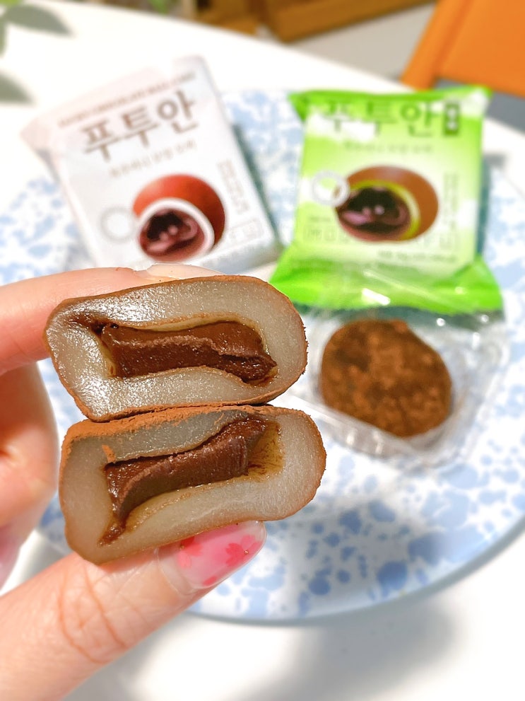 CU 편의점 신상 중국 디저트 푸투안 말차 초코 모찌 CU 편의점 신상 중국 디저트 푸투안 말차 초코 모찌