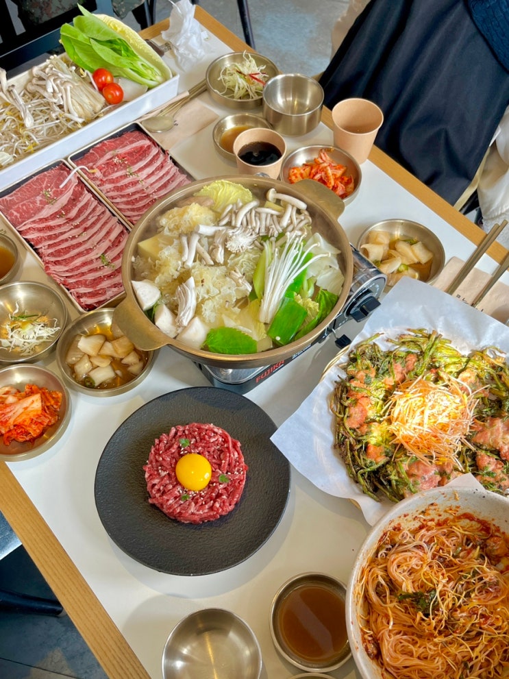  용산 맛집, 샤브샤브 한식 흑백요리사 미미옥 신용산점 웨이팅 내돈내산