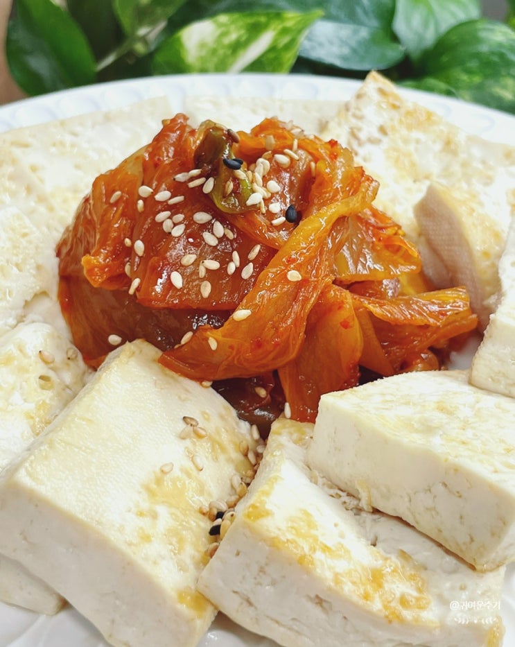  두부김치볶음 만드는법 군내나는김치활용 두부김치 레시피