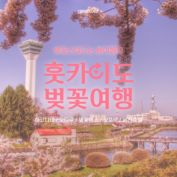  훗카이도 벚꽃여행ㅣ하코다테 고료가쿠공원 오타루 삿포로 온천호텔 4월 5월 날씨