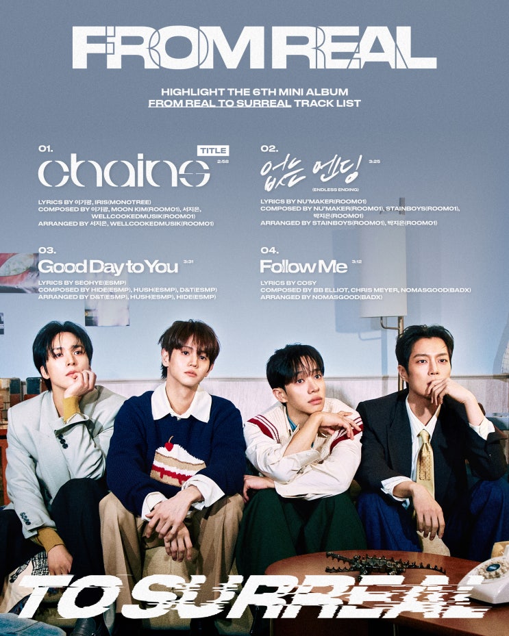 <b>하이라이트</b> X <b>비스트</b> : FROM REAL TO SURREAL 앨범 사양