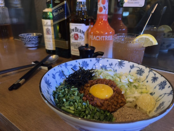  선릉 일식맛집 작은동경에서 마제소바 스키야끼 먹으며 기분좋은 저녁 데이트
