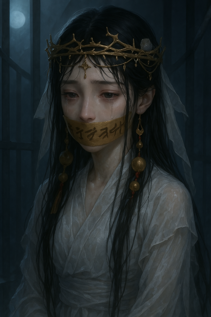  봉인된 성녀 소녀 일러스트