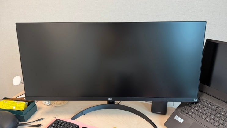  편한 LG울트라와이드 모니터 장만했어욤! 34WQ500