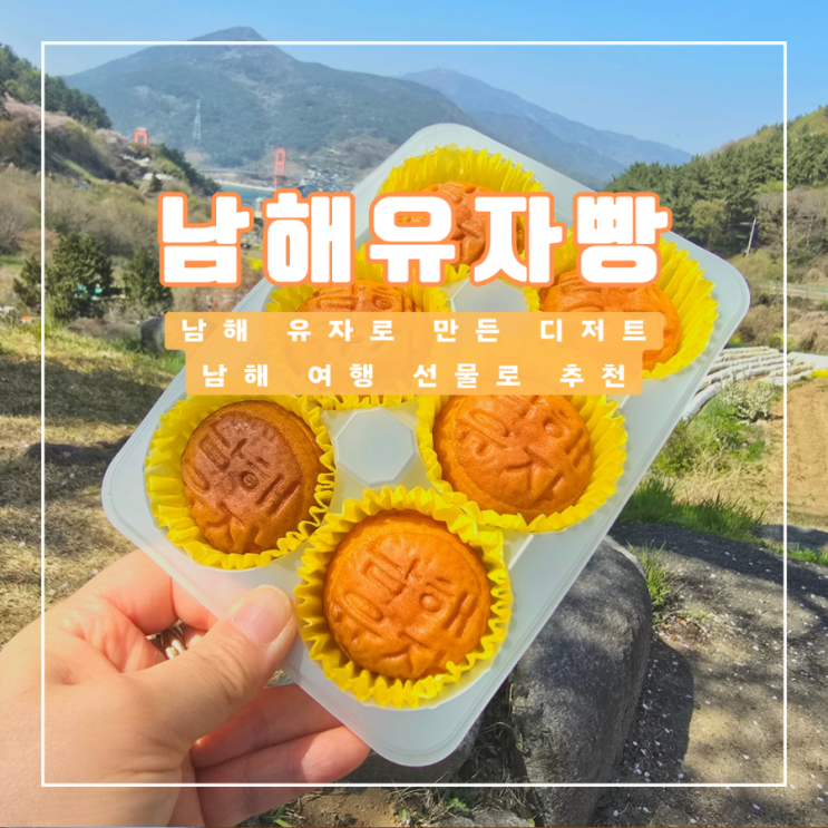  남해 유자로 만든 디저트 남해유자빵 여행 선물로 추천해요