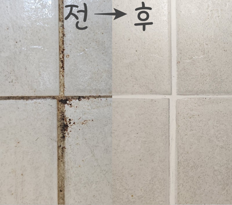 화장실 바닥 타일 줄눈 메지 셀프 보수
