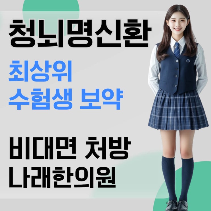  대치동 보약이라는 청뇌명신환 기초 설명