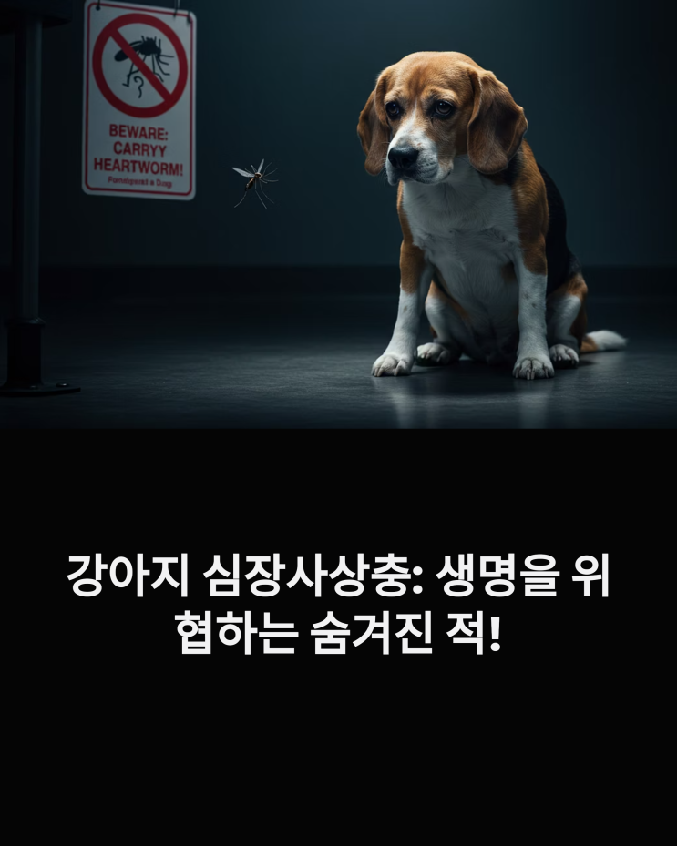  강아지 심장 사상충, 생명을 위협하는 숨겨진 적! 완벽 예방 가이드