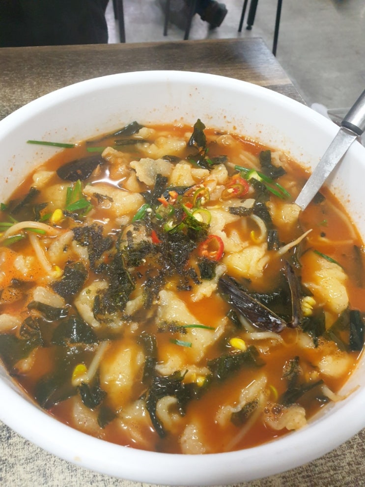  수암시장 강산손수제비 주관적인 후기
