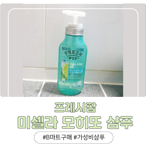 프레시팝 미셀라 모히또 샴푸 후기 ㅣ B마트 내돈내산후기