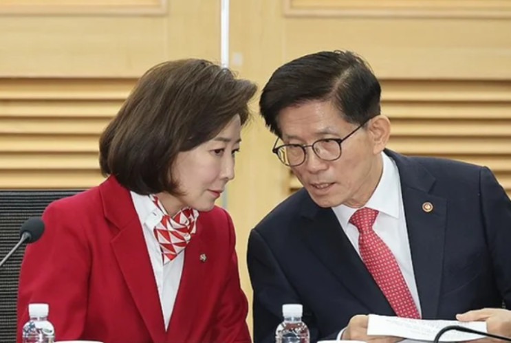 좁혀지는 국민의힘 대선후보, 김문수 <b>나경원</b>