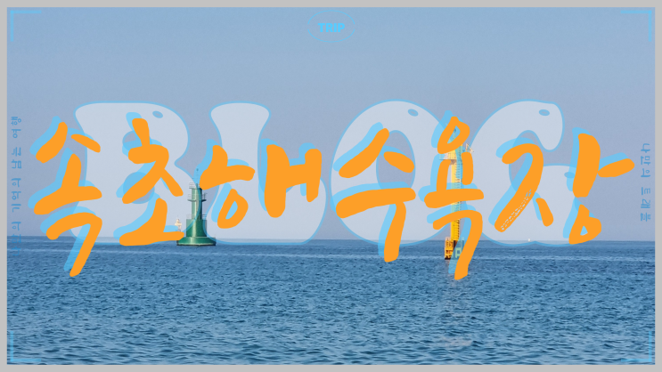  속초 여행 속초해수욕장 사진전