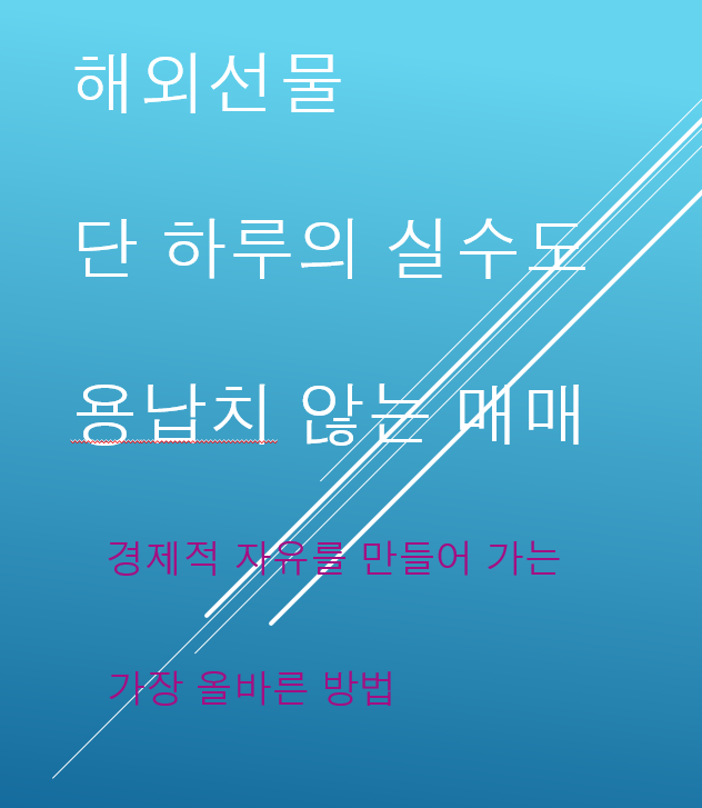  해외선물 하루도 실수 없는 매매