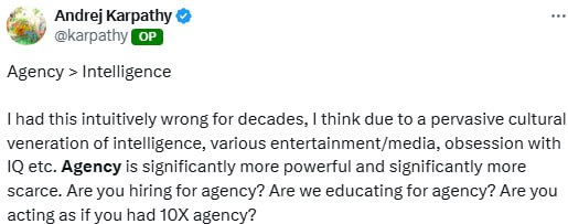  지능(IQ)보다 능동성(Agency)이 중요해지는 시대