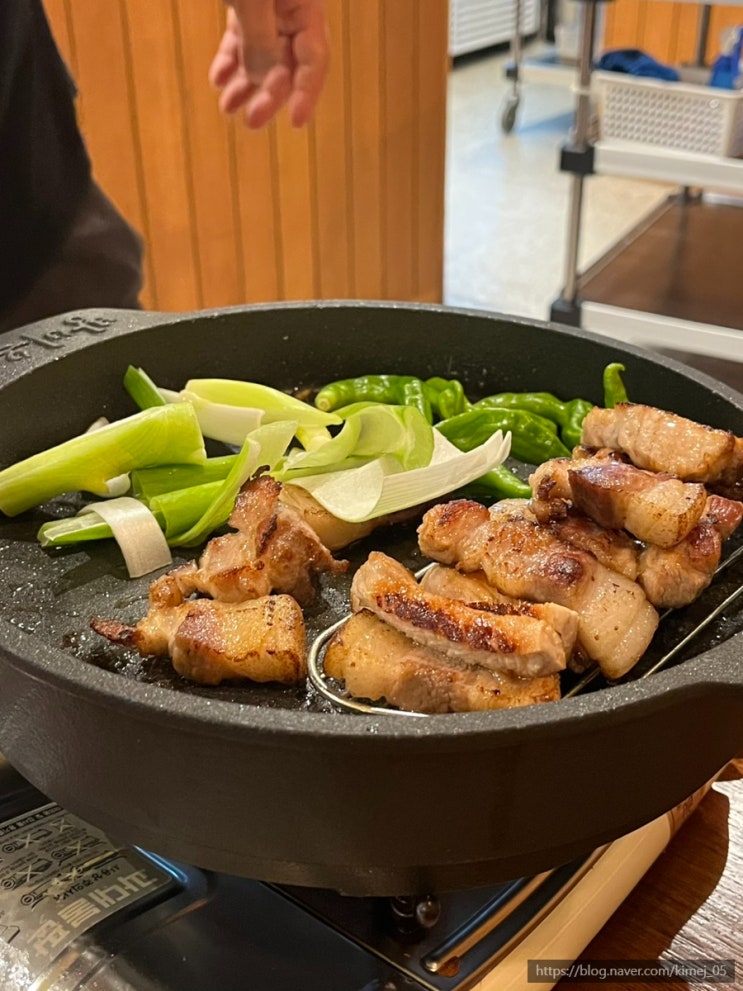  고기 구워주는 아산 탕정회식 맛집 방이옥 그릴링 서비스