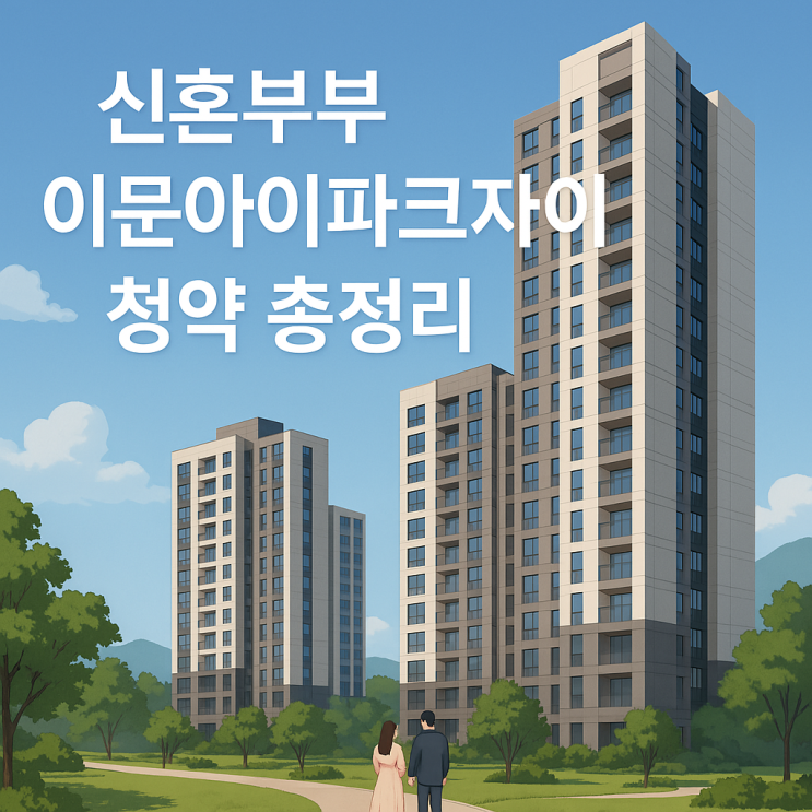 신혼부부 미리내집, 동대문구 이문 아이파크 자이 청약 정보 총정리
