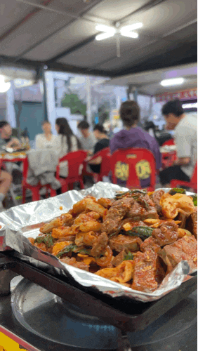  중곡동 아차산 야장 벚꽃뷰 서민떡볶이야채곱창