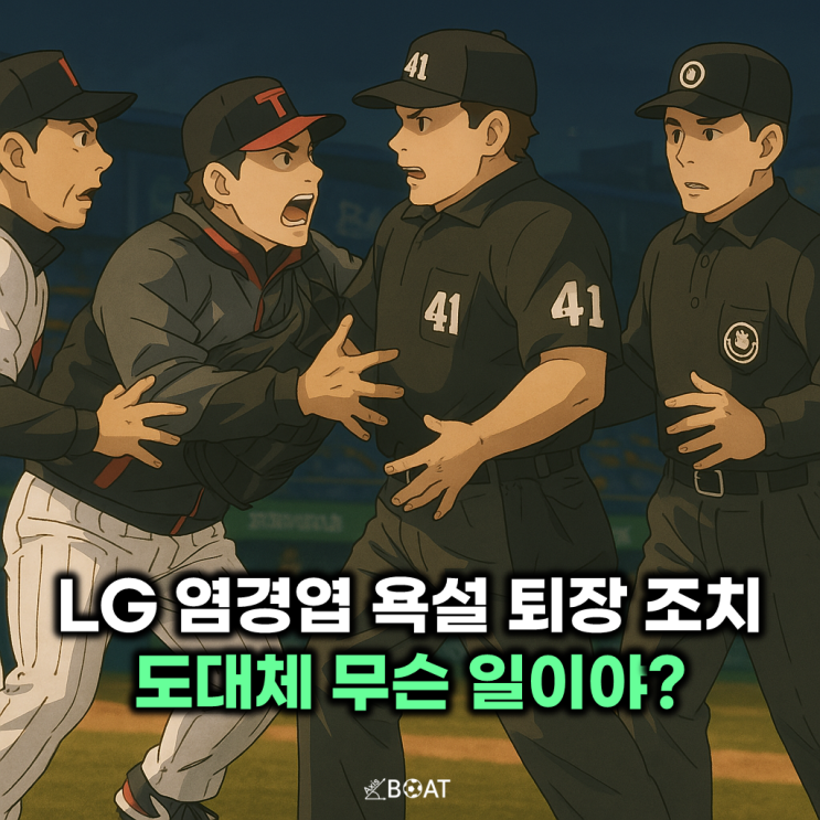 LG <b>염경엽 감독</b> 욕설 퇴장 조치 도대체 무슨 일이..."<b>심판</b>에게... 