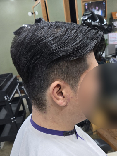  대전 남자머리 ｜ 스퀘어 형태로 라인이 살아있는 트렌디 컷