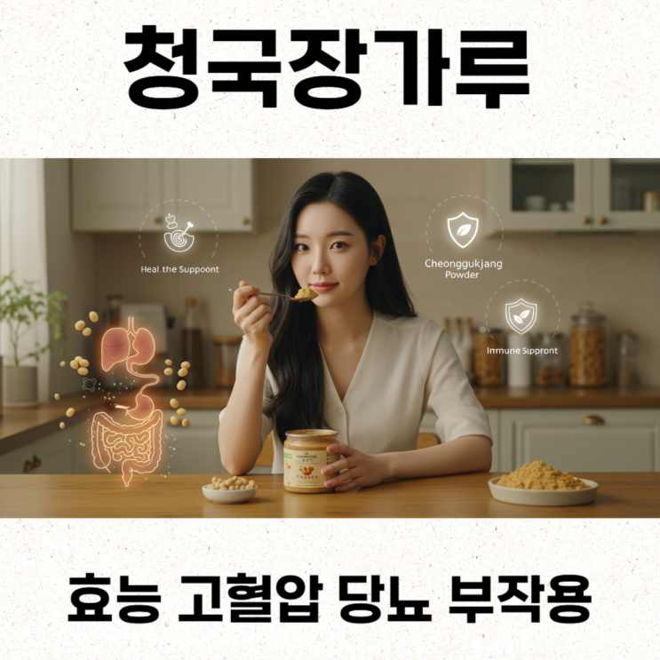  청국장가루효능 고혈압 당뇨 부작용