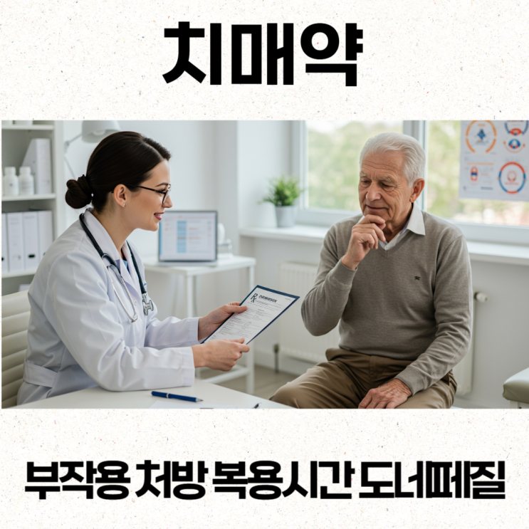  치매약 부작용 처방 복용시간 도네페질