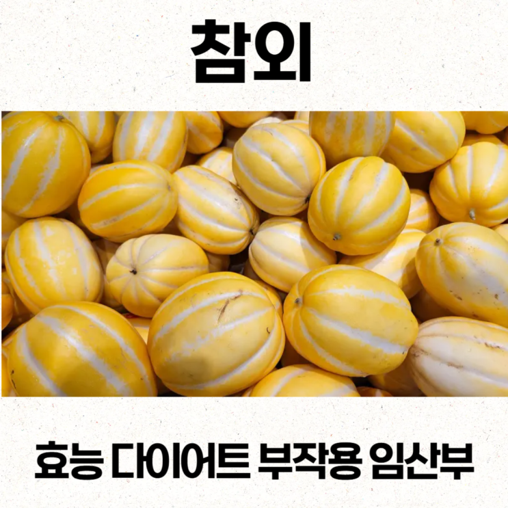  참외효능 다이어트 부작용 임산부