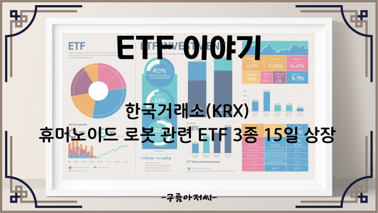  한국거래소(KRX), 휴머노이드 로봇 관련 ETF 3종 15일 상장