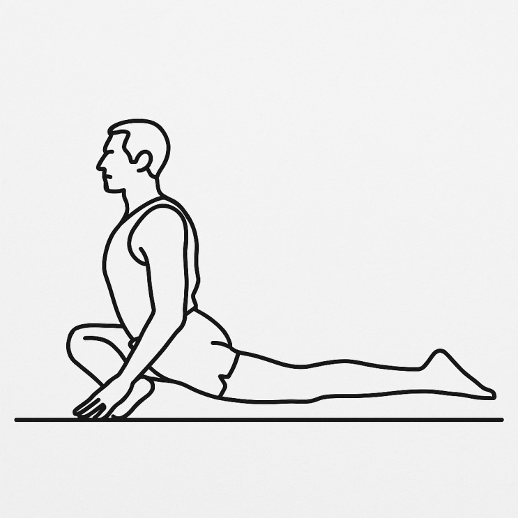  비둘기 자세(Eka Pada Rajakapotasana, 에카 파다 라자카포타아사나)