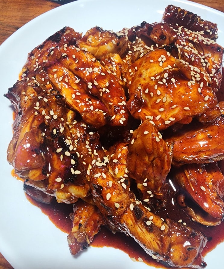  코리안숯불닭바베큐 용현5동점 - '한식바베큐'라는 특이한 양념숯불치킨을 맛볼 수 있는 곳