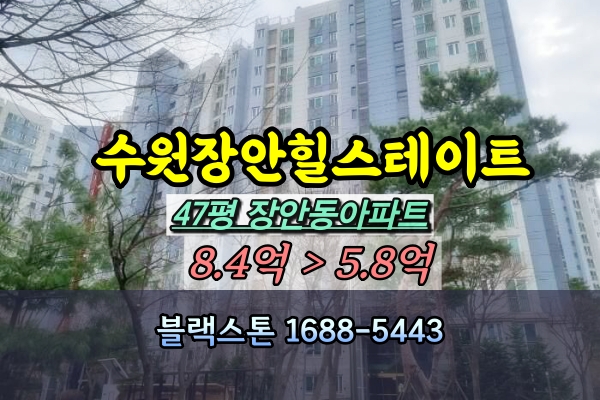  수원장안힐스테이트아파트 경매 47평 [2024타경10407]