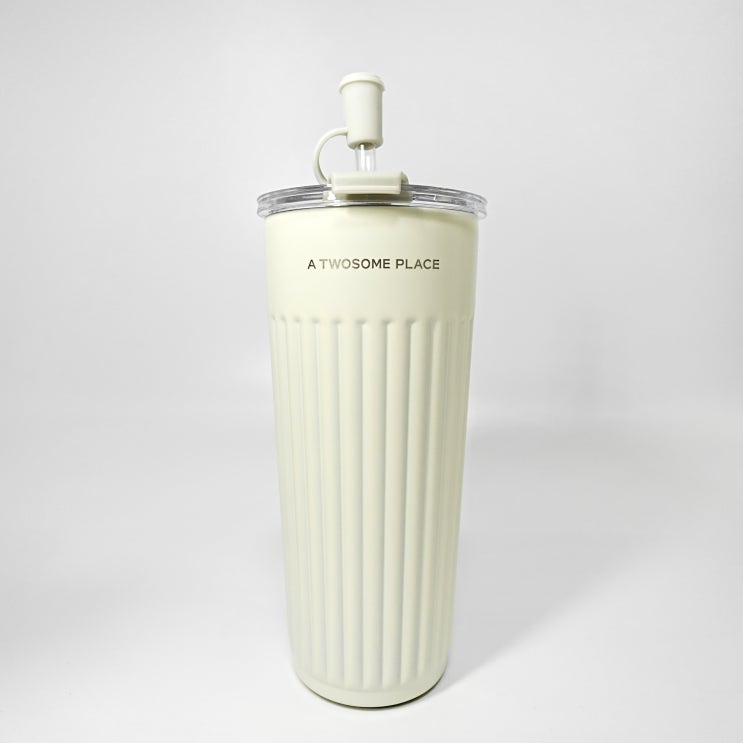  블랙홀릭 빨대 마개 있는 예쁜 투썸플레이스 텀블러 500ml