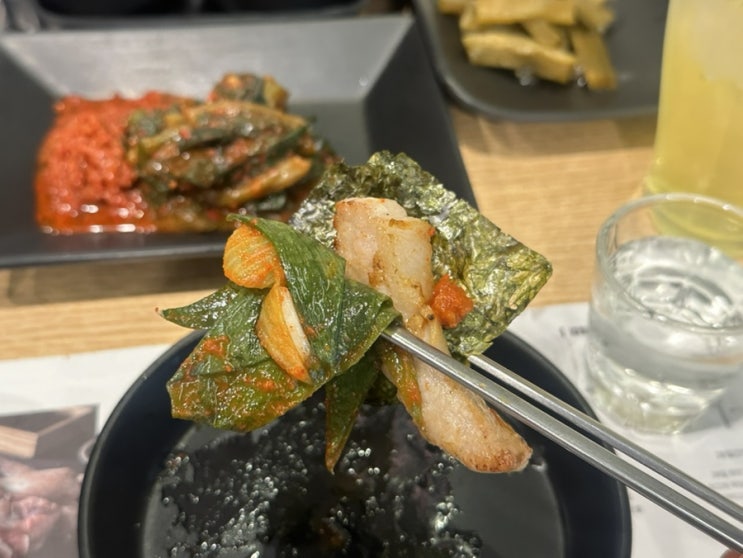  역삼동 고기집 사람사는고깃집김일도 뱅뱅점 삼겹살 목살