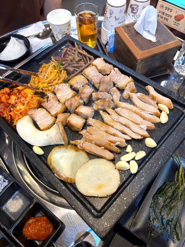  구월동 고기집 신상맛집 정돈집 구월본점 항정살 고추장찌개 맛집