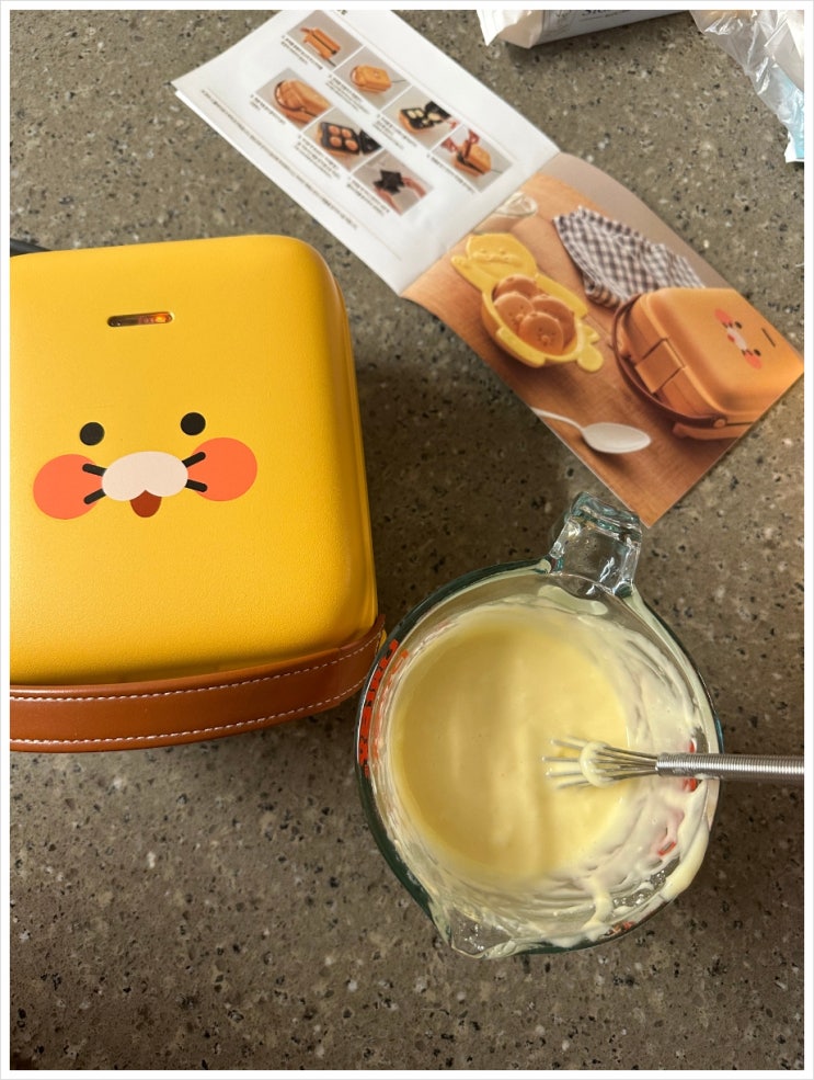  카카오프렌즈 춘식이 샌드위치 메이커 구매후기(핫케이크 만들기, 내돈내산)