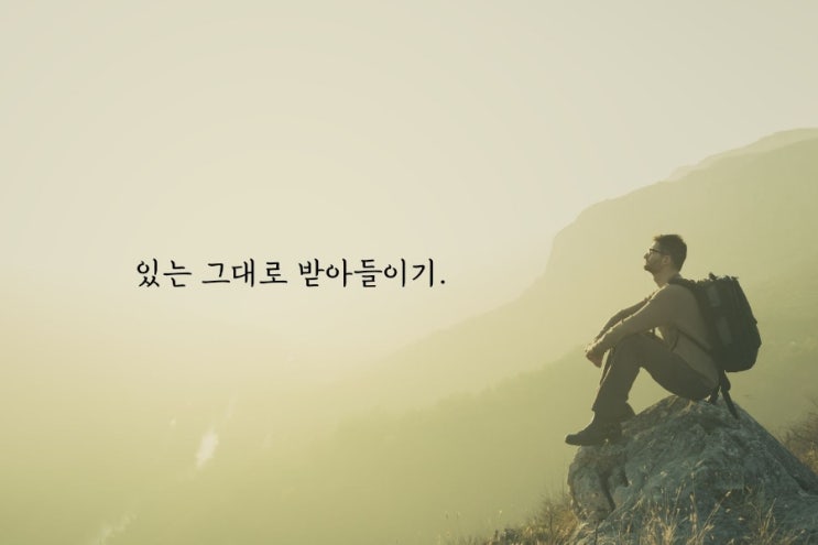  있는 그대로의 나