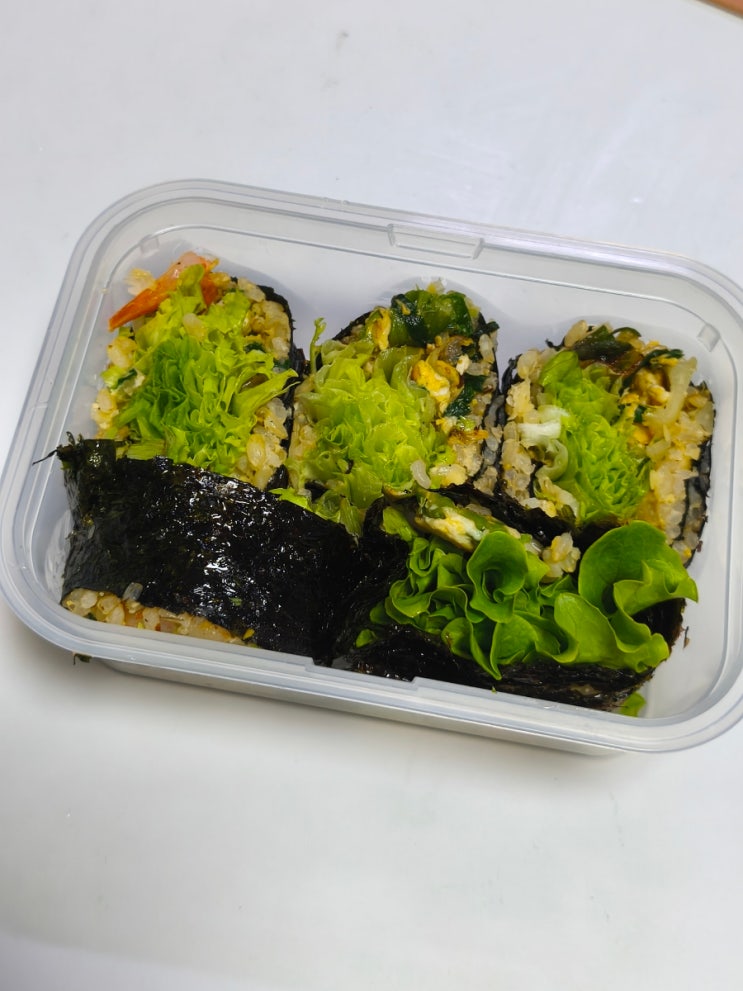  [오늘의 점심] 곱창김 김밥, 건강김밥