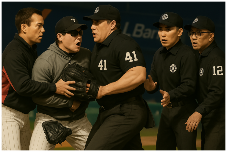 LG <b>염경엽 감독</b>, 분노의 <b>배치기</b>... 욕설 퇴장 나중에 사과