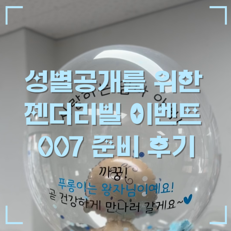   조카 젠더리빌 이벤트 직접 준비 후기 (ft. 성별공개 준비 꿀팁 + 가족 리액션)