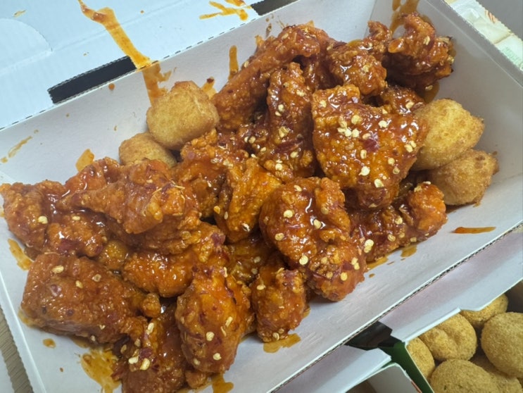  [치킨추천/자담치킨] 매운치킨 왓더핫순살치킨 솔직후기 및 맵기 비교