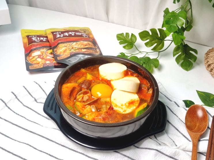  바지락 순두부찌개 레시피 샘표 순두부찌개 양념으로 쉽고 맛있게