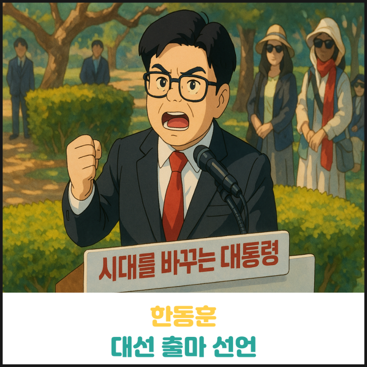 한동훈 대선 출마 선언 한동훈 대선 출마 선언