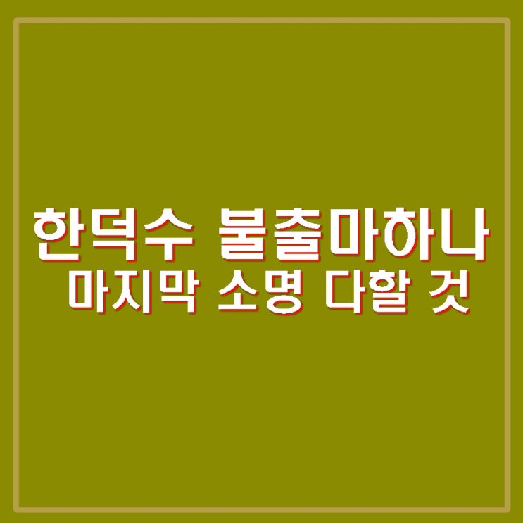 <b>한덕수</b> 대선 불출마 국무회의 발언 '<b>마지막 소명</b> 다할 것' 의미