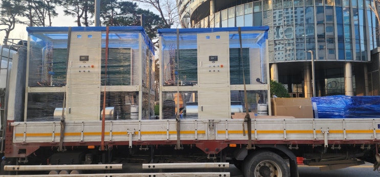  데이터센터 노후 항온항습기 철거 후 수냉식 항온항습기 분해 조립 설치