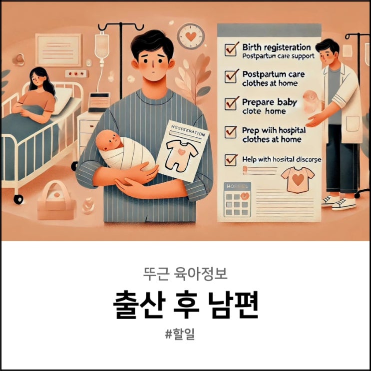  출산 후 남편 할 일 미리 알아두세요