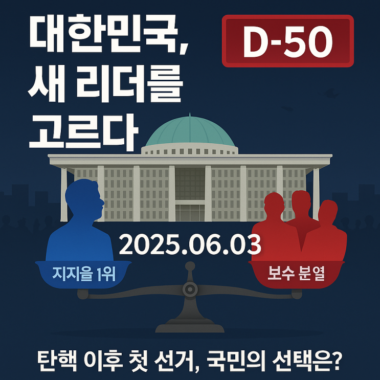 ️ 탄핵 이후 첫 대선, 국민의 선택은?