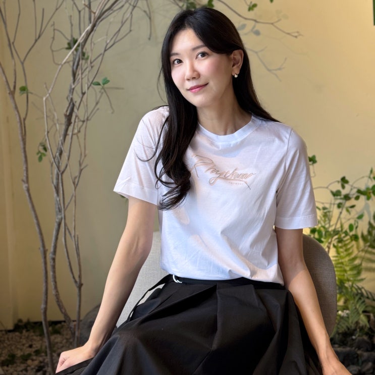  반팔 여성 티셔츠 추천 지센 20주년 면티 봄 데일리룩