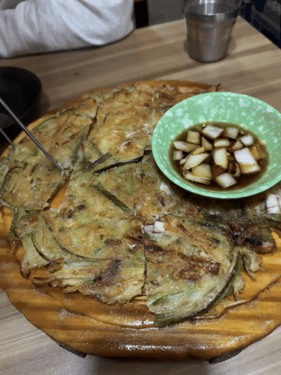  회기역 파전맛집 노천파전 내돈내산 찐후기