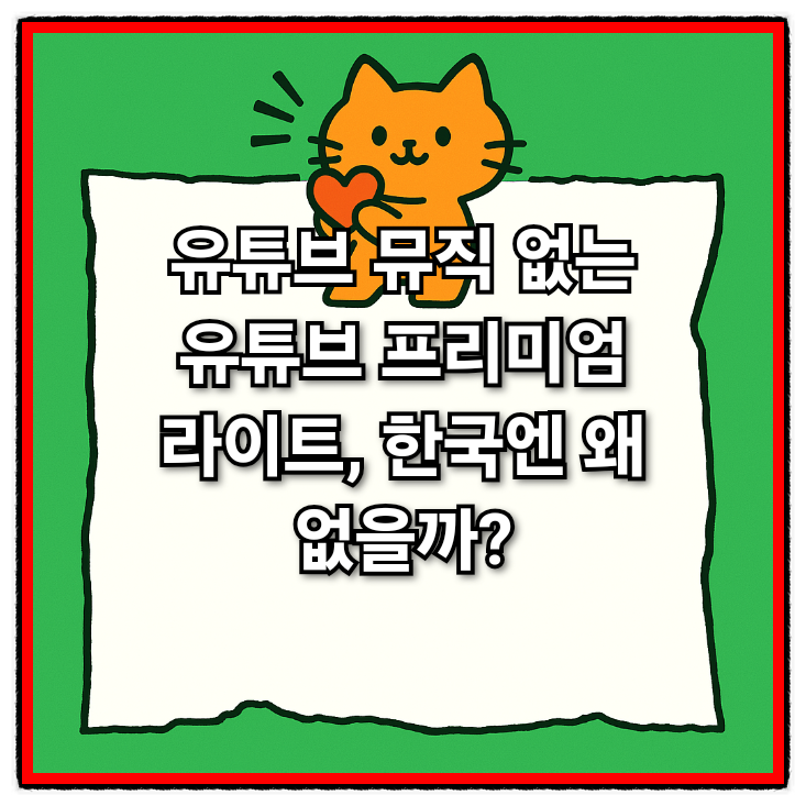  유튜브 프리미엄 라이트 , 유튜브 뮤직 없는 한국엔 왜 없을까?